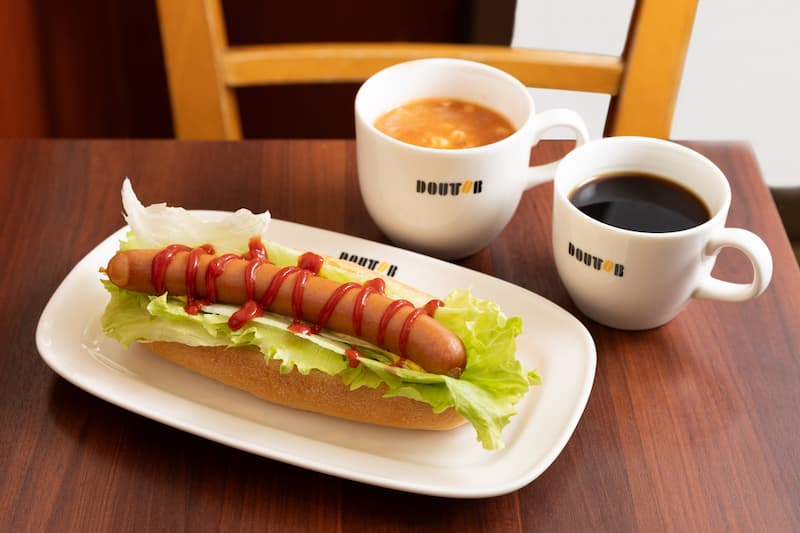 식사 + 수프 + 음료 세트 | Doutor Coffee Shop Keikyu-Shimbamba