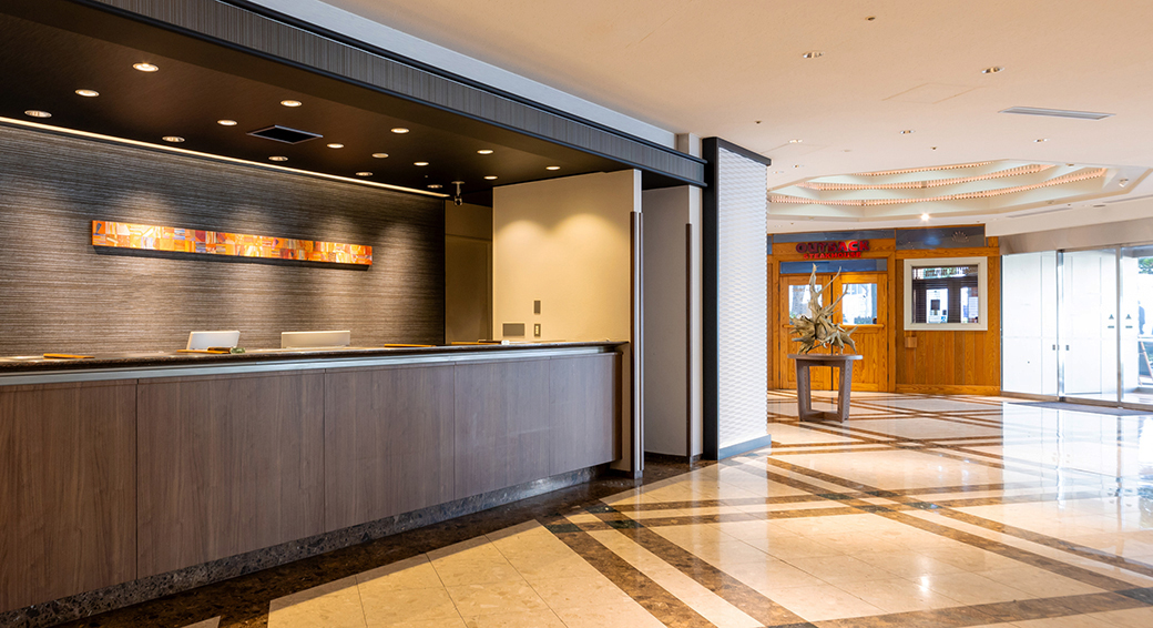 Front desk of "Keikyu EX Hotel Takanawa"