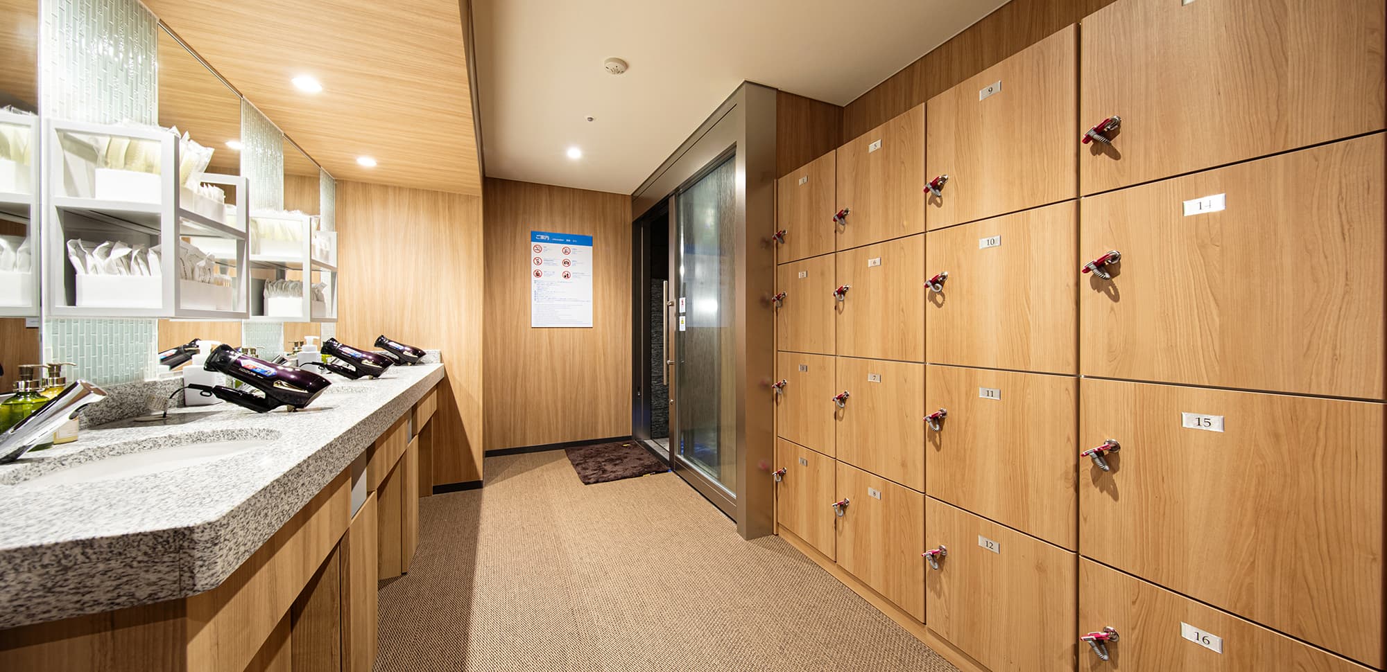 女湯｜脱衣・洗面所